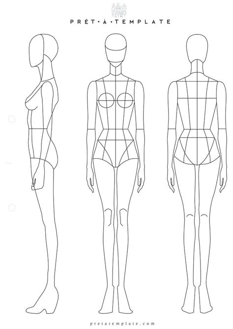Woman Body Drawing Template